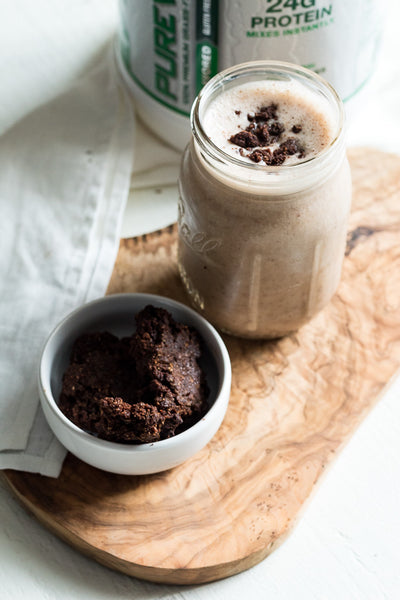 Protein Packed Brownie Brittle “Blizzard”