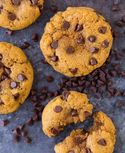 Peanut Butter Protein Cookies with Chocolate Chips - Low Carb, Flourless and Gluten Free